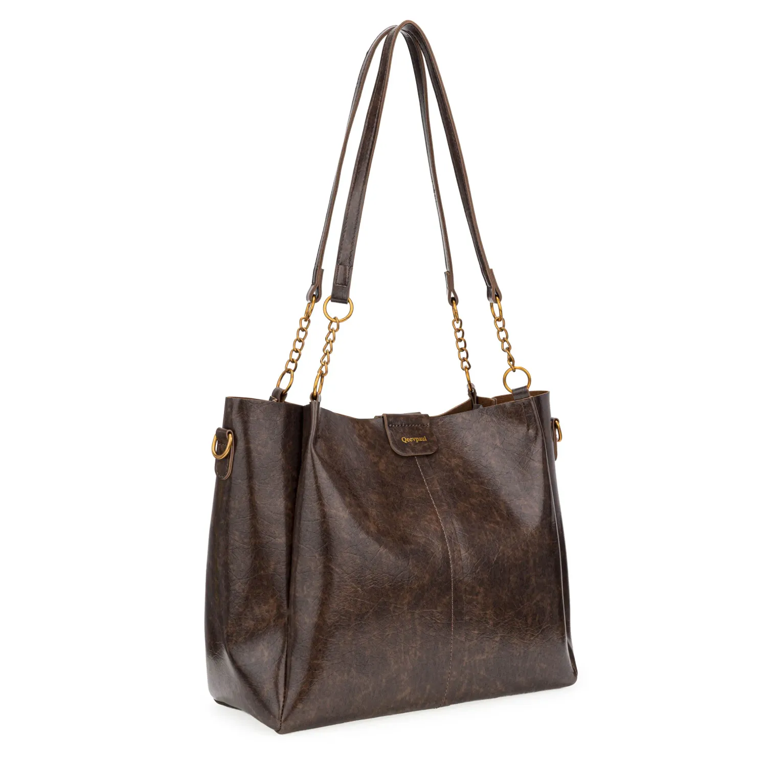 Cartera Limoni Casual Dama Thalira color marron oscuro. | Platanitos