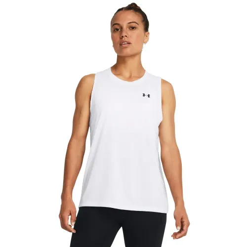 Bividi Under Armour Training Mujer Tech Tank Solid color blanco | Platanitos