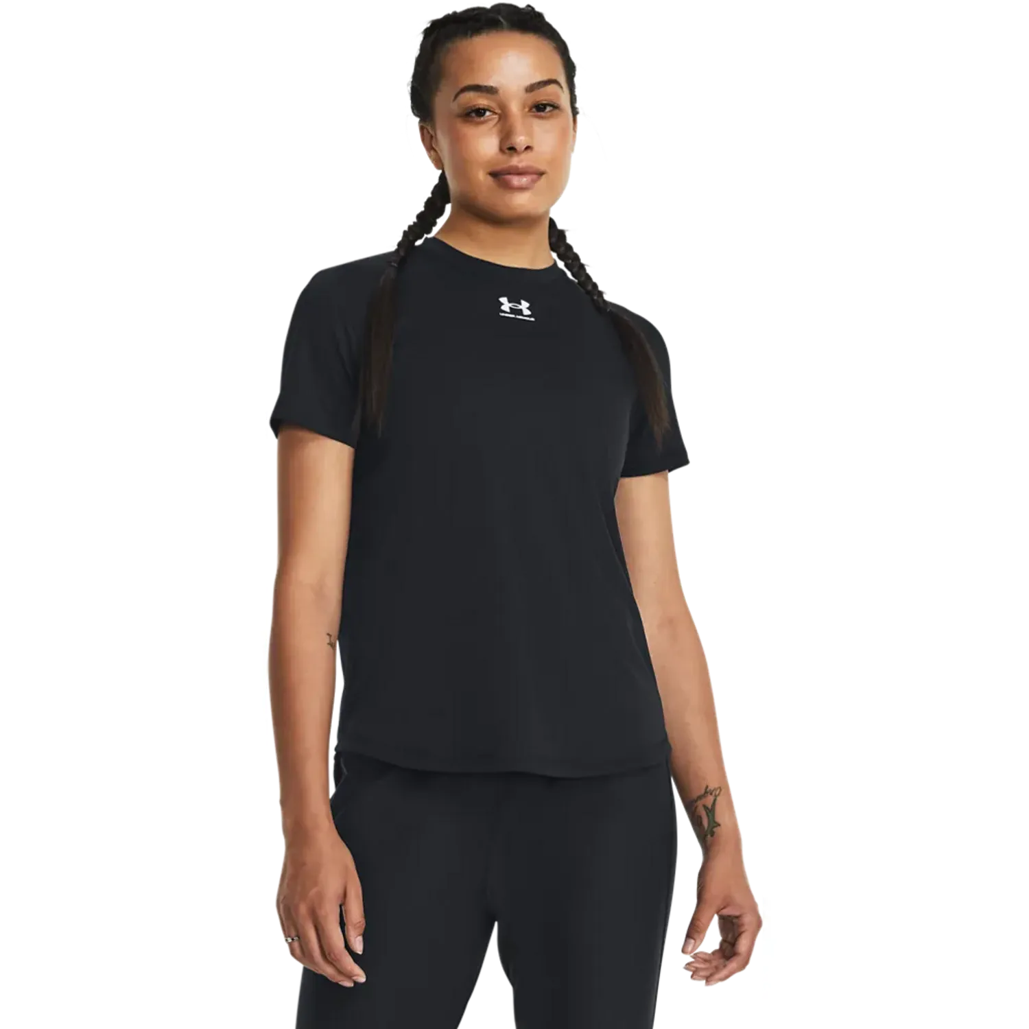 Polo Under Armour Deportivo Futbol Mujer Challenger Pro Train Ss color negro | Platanitos