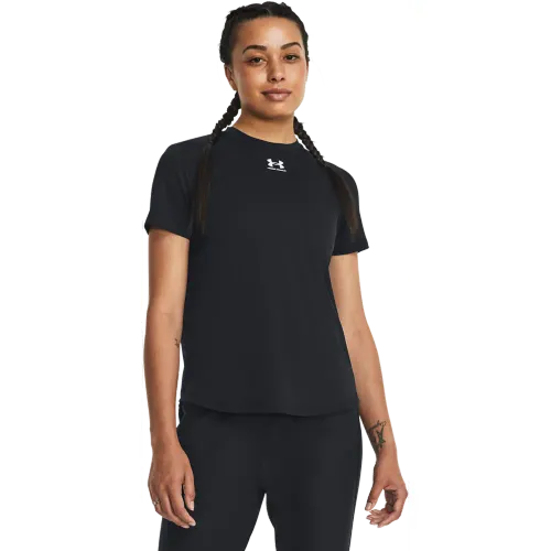 Polo Under Armour Deportivo Futbol Mujer Challenger Pro Train Ss color negro | Platanitos