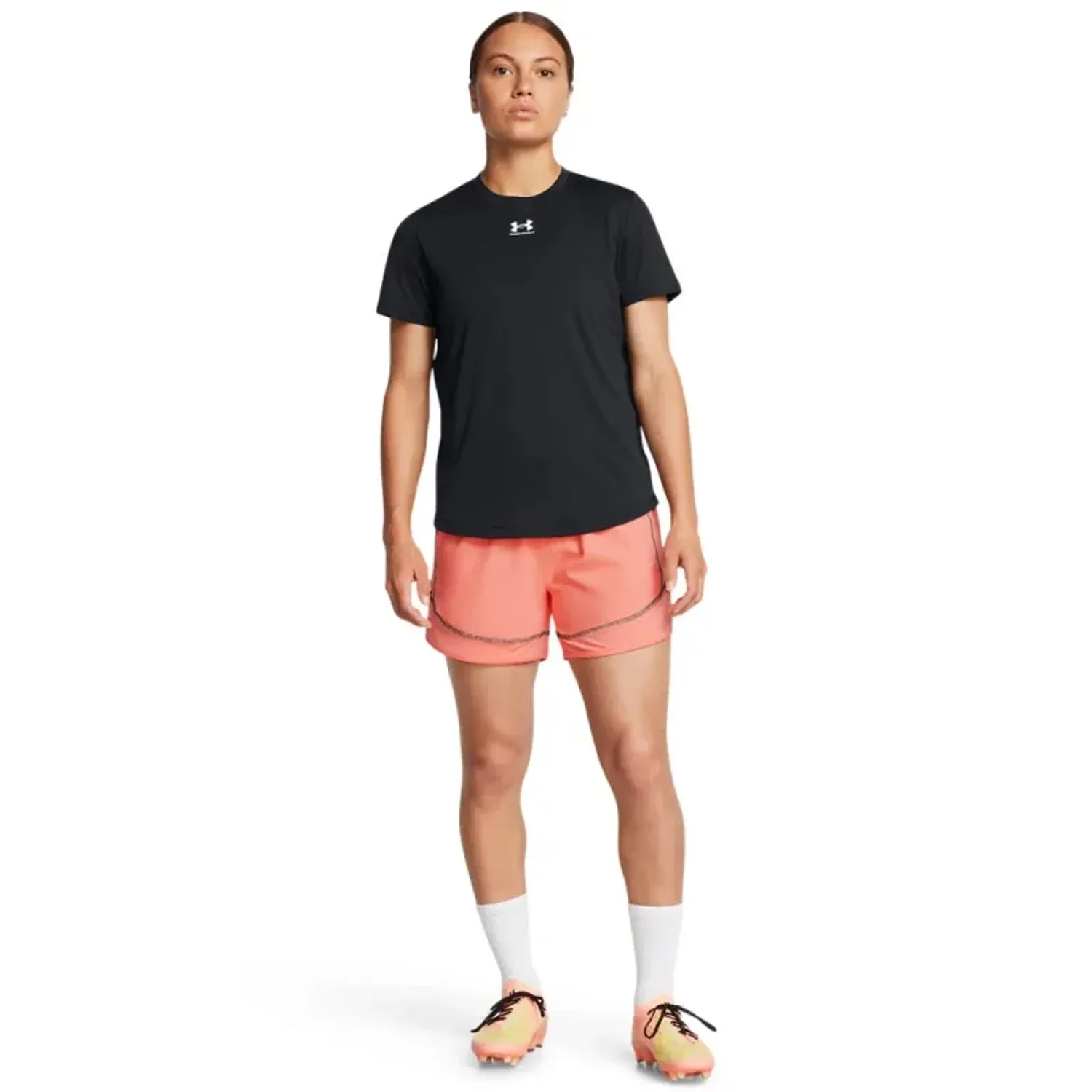 Short Under Armour Futbol Mujer Challenger Pro Short color rosado | Platanitos