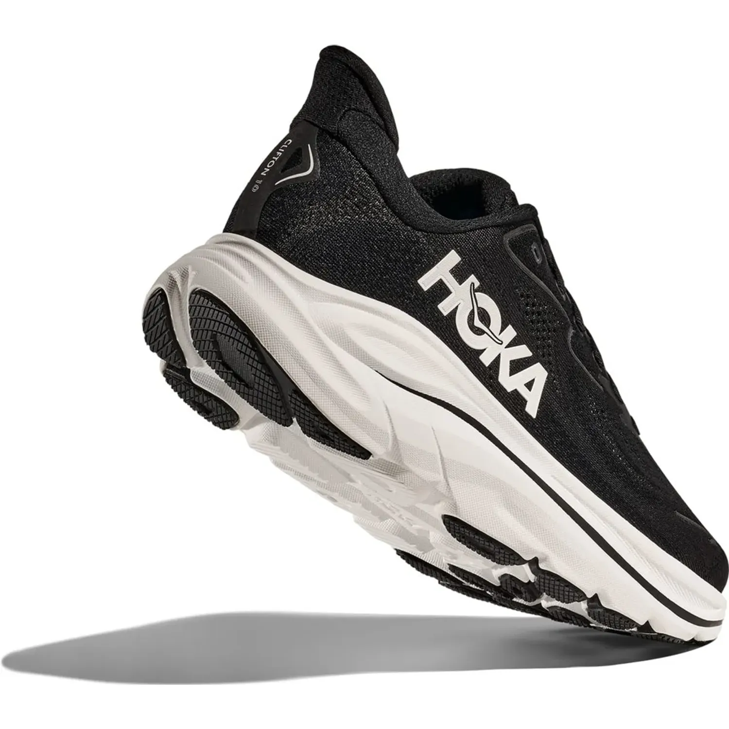 Zapatillas Hoka Running Mujer Clifton 10 color negro | Platanitos