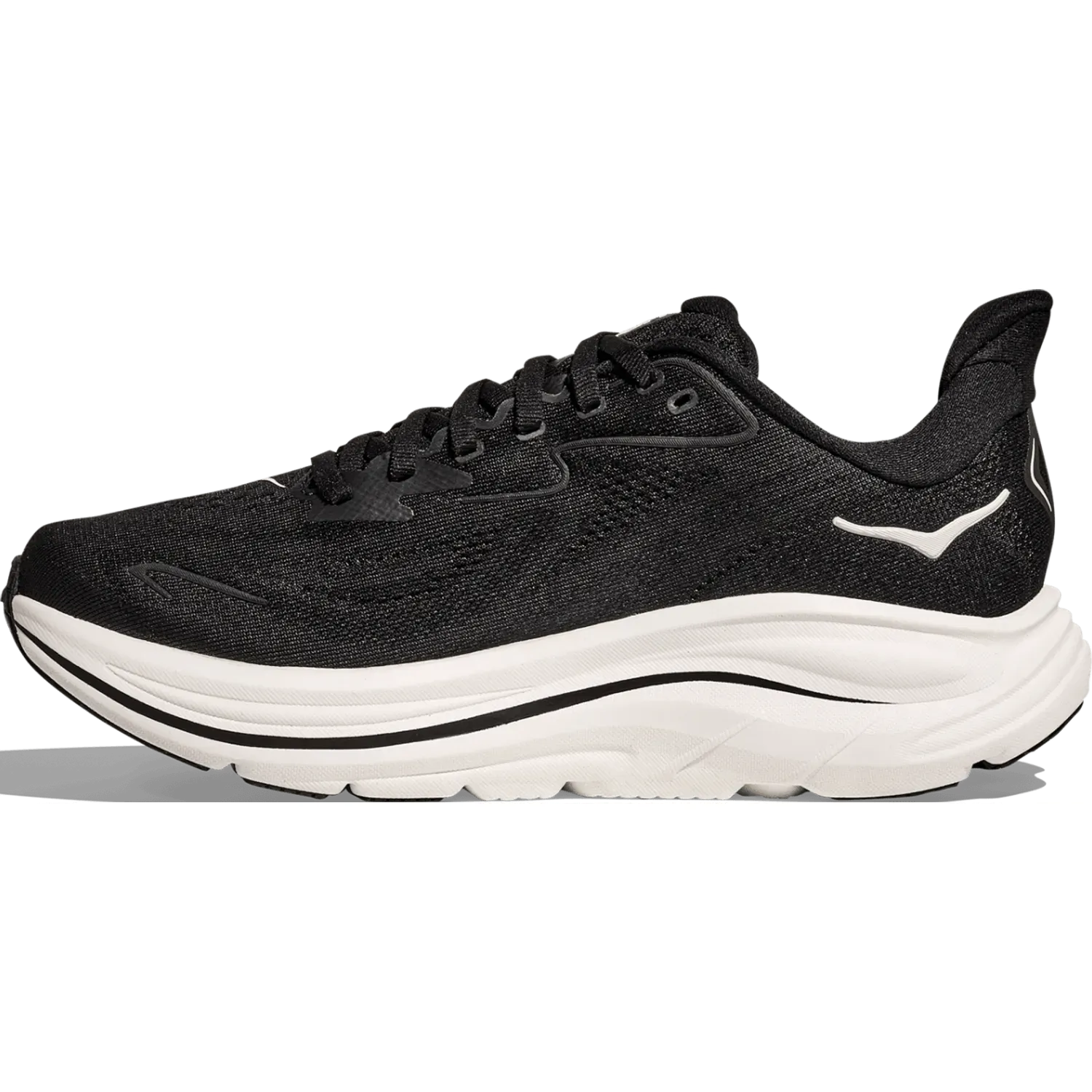 Zapatillas Hoka Running Mujer Clifton 10 color negro | Platanitos
