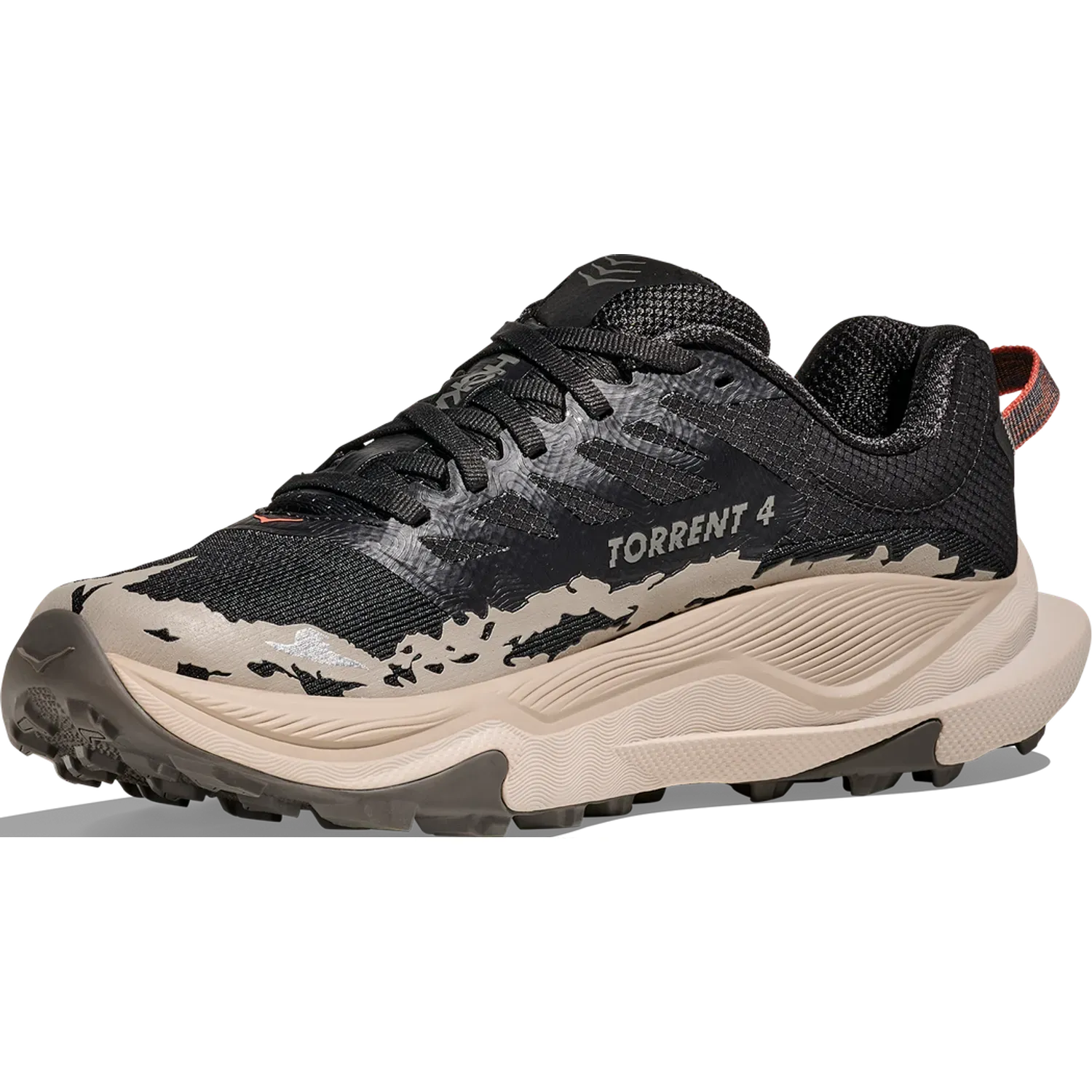 Zapatillas Hoka Trail Running Mujer Torrent 4 color negro/gris | Platanitos