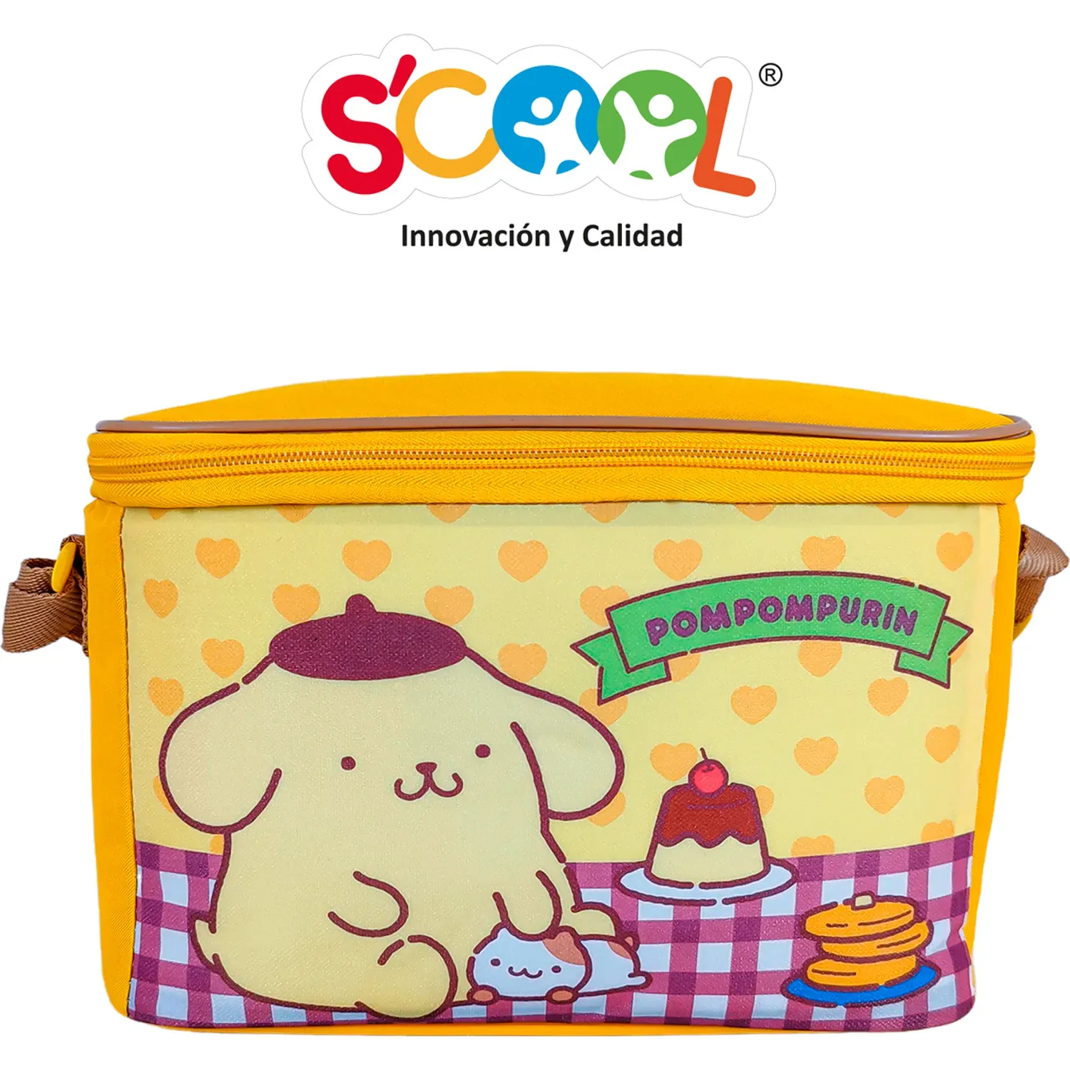 Set Scool Mochila Oficio Kombat Tela Pompompurin color multicolor | Platanitos