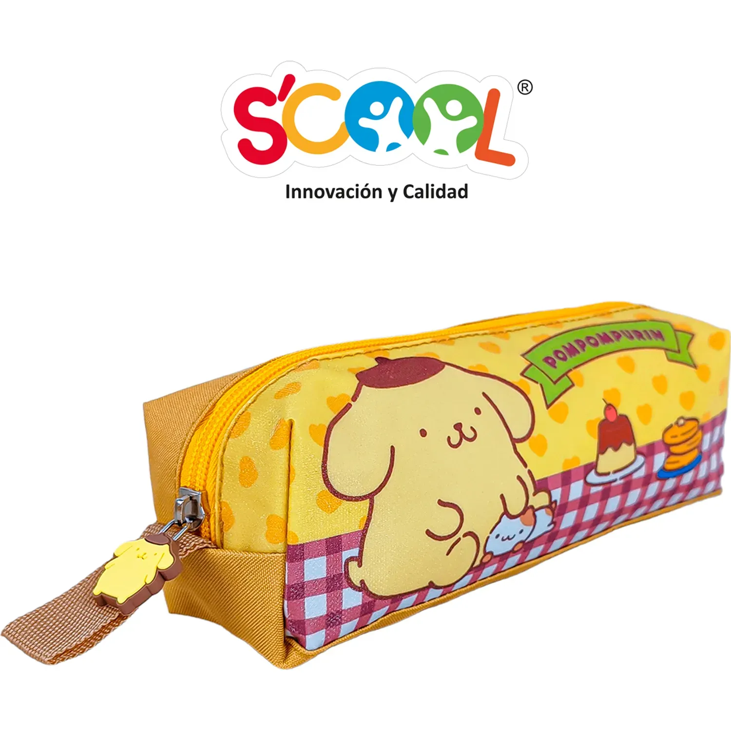 Set Scool Mochila Oficio Kombat Tela Pompompurin color multicolor | Platanitos