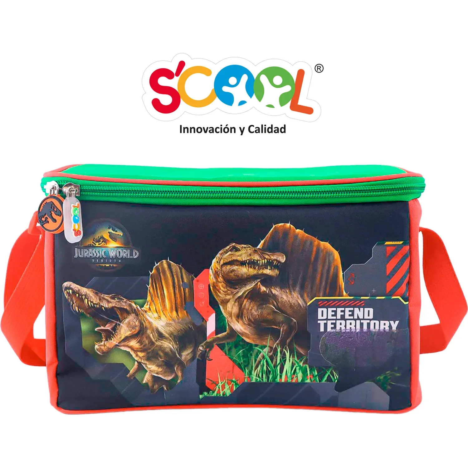 Set Scool Maleta Mediana Kombat Eva Jurassic color multicolor | Platanitos