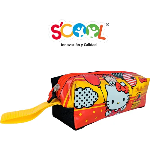 Scool Set Mochila Oficio Kombat Tela Hello Kitty