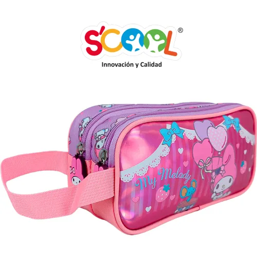 Scool Set Maleta Con Ruedas Grande Magic Premium Metalizado My Melody