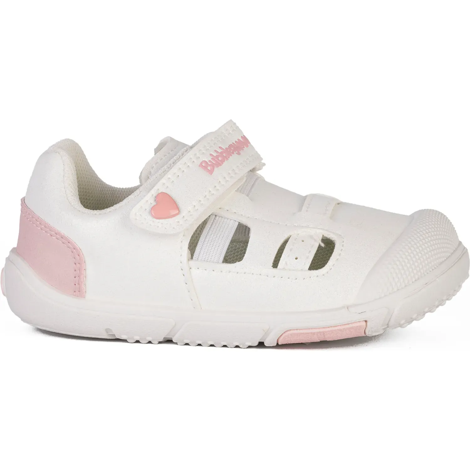 Sandalias Bubble Gummers Casuales Bebita  Echo color blanco | Platanitos