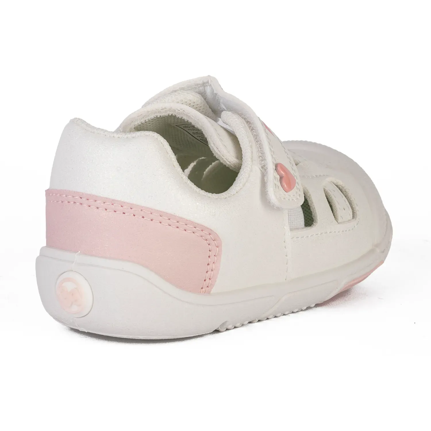 Sandalias Bubble Gummers Casuales Bebita  Echo color blanco | Platanitos