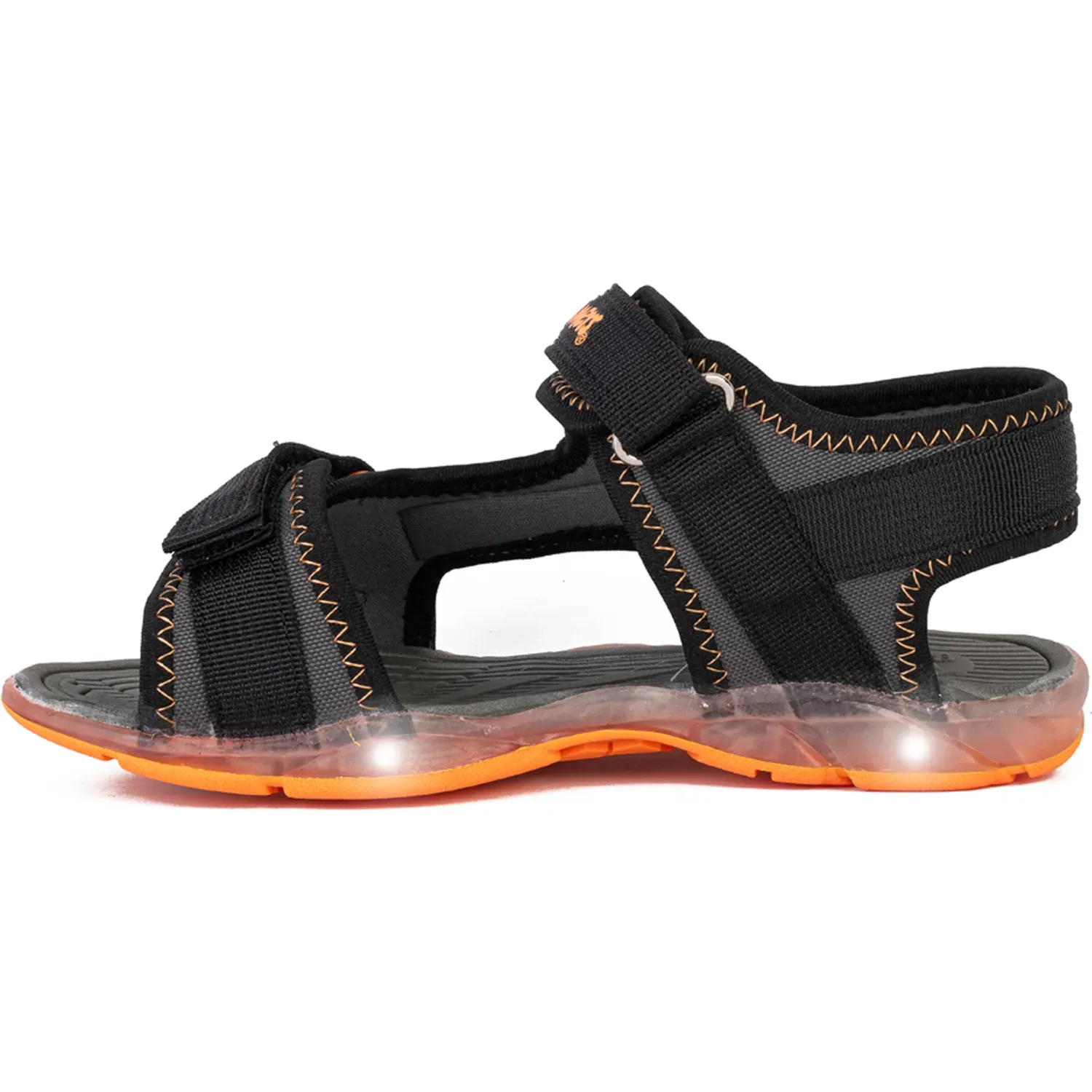 Sandalias Bubble Gummers Casuales Con Luces Niño Unai color negro | Platanitos