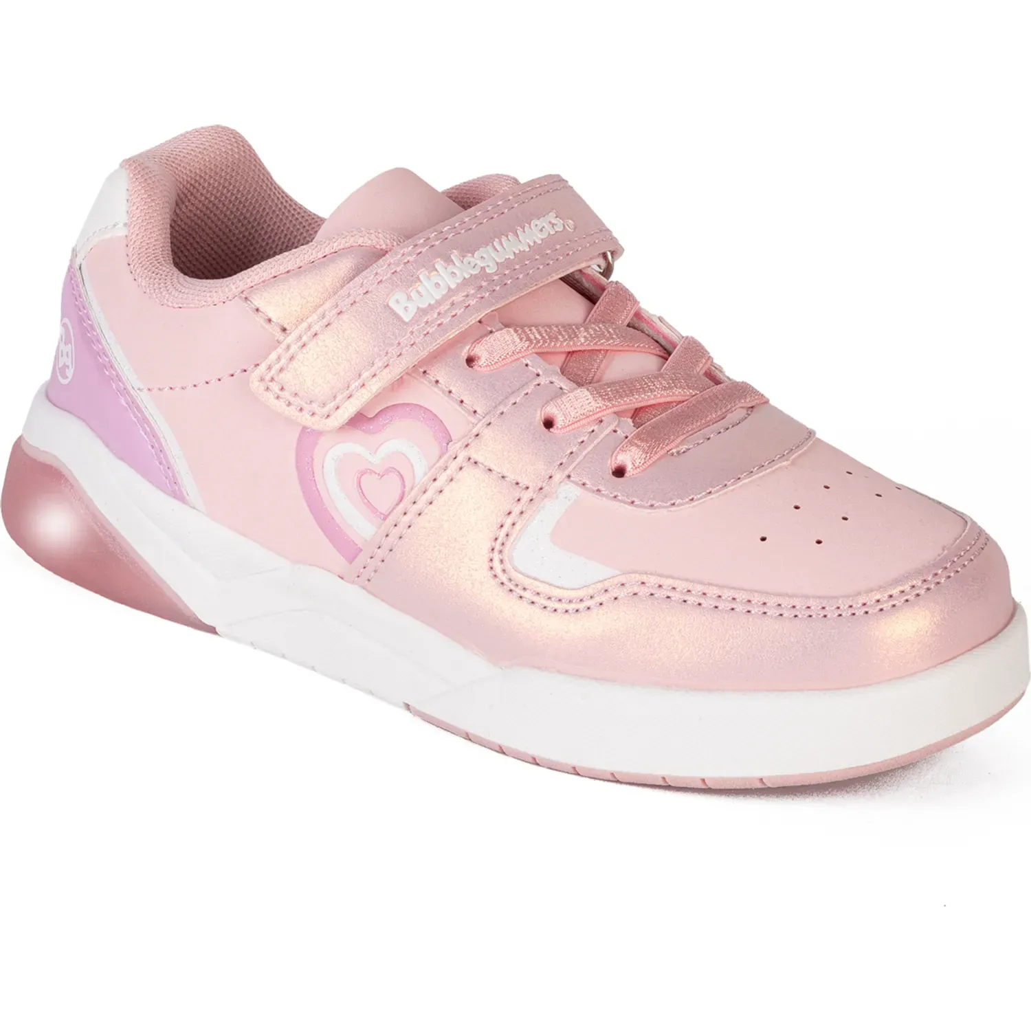 Zapatillas Bubble Gummers Casuales Niña Dakar color rosado / blanco | Platanitos