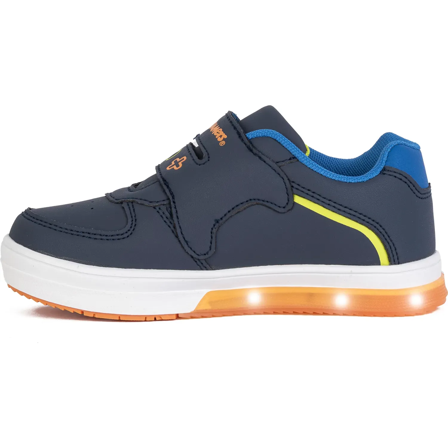 Zapatillas Bubble Gummers Casuales Con Luces Niño Neon color navy/blue | Platanitos