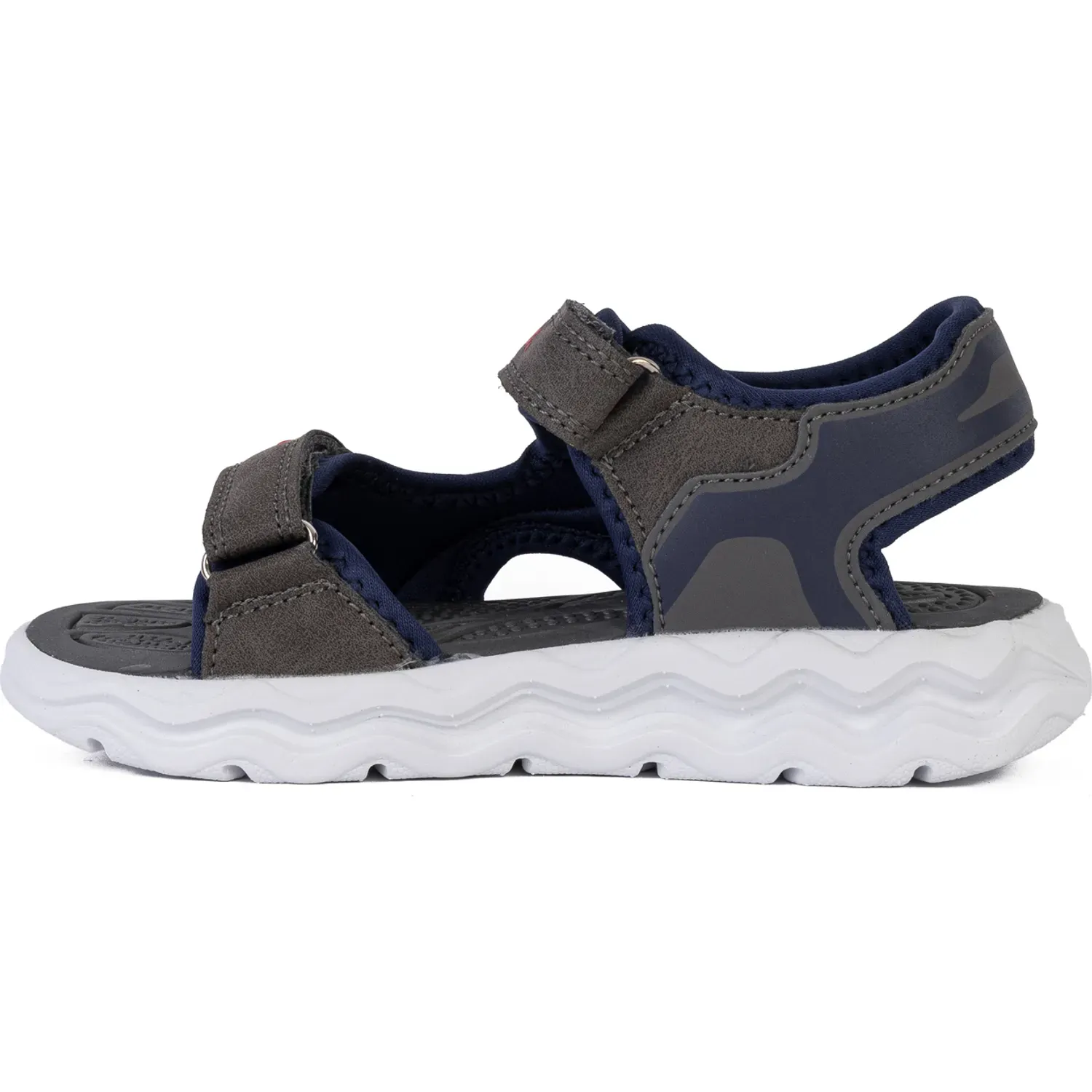 Bubble Gummers Sandalias Bubble Gummers Casuales Con Luces Niño Drum color gris / azul | Platanitos