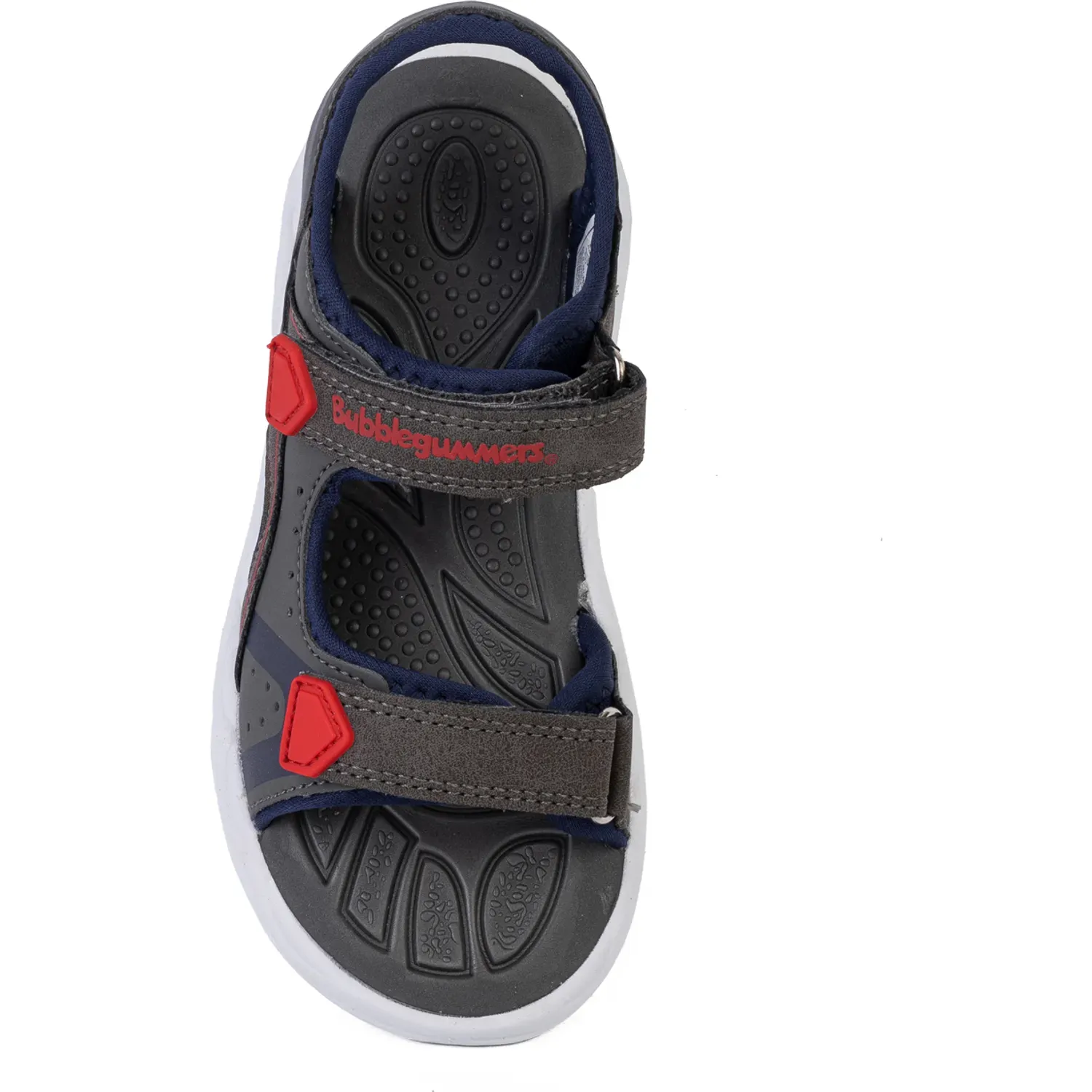 Bubble Gummers Sandalias Bubble Gummers Casuales Con Luces Niño Drum color gris / azul | Platanitos