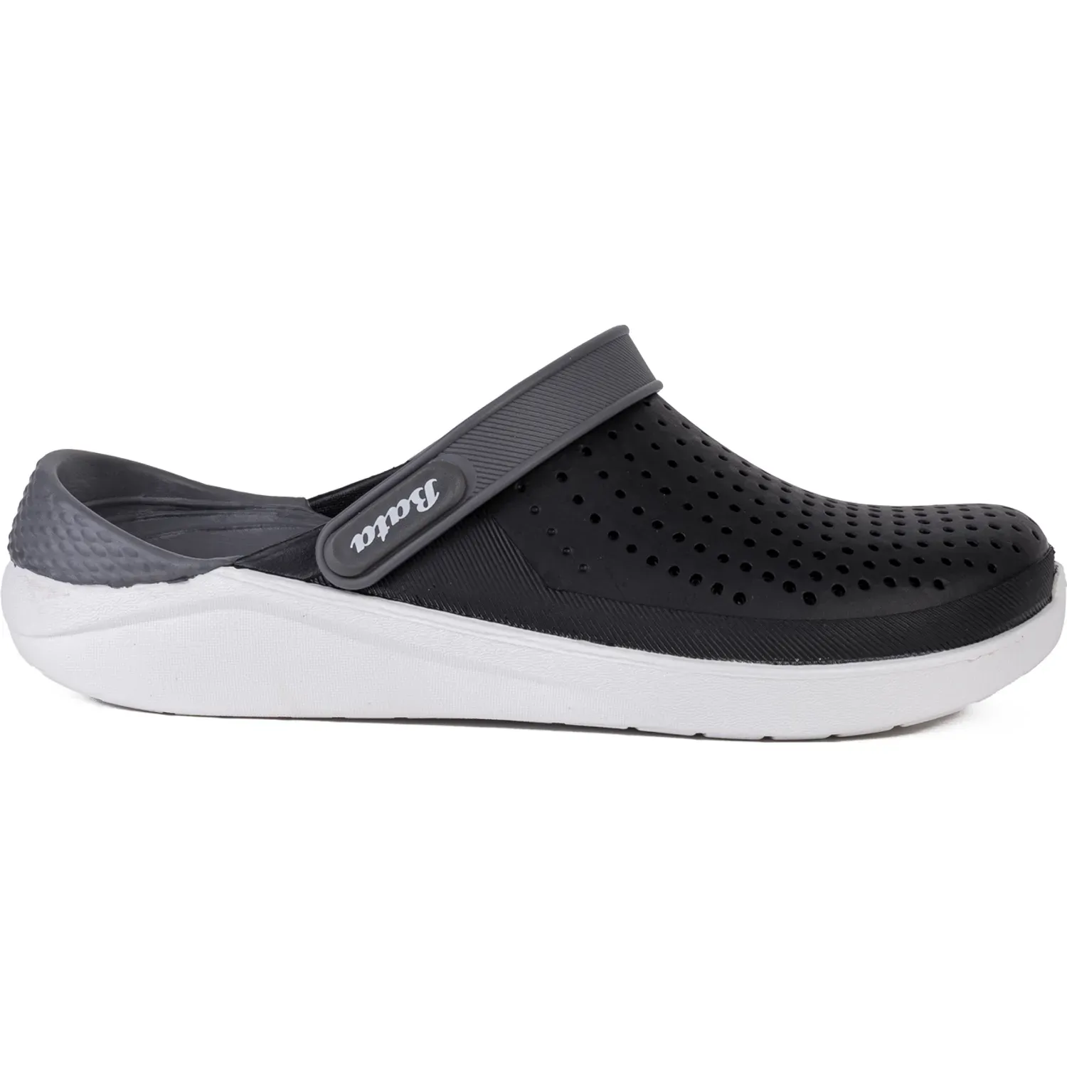 Sandalia Bata Casual Confort Mujer Mayra color negro/gris | Platanitos