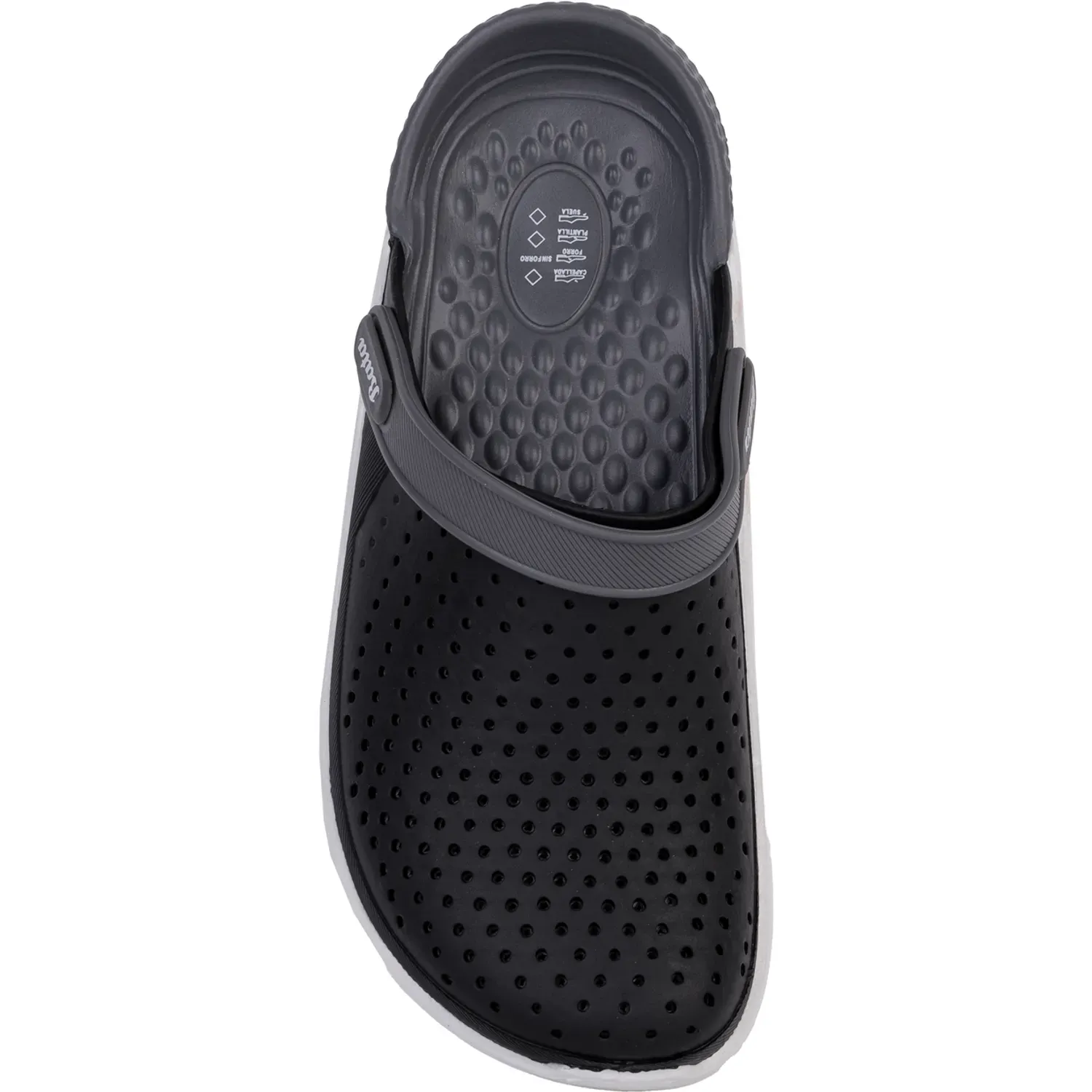 Sandalia Bata Casual Confort Mujer Mayra color negro/gris | Platanitos