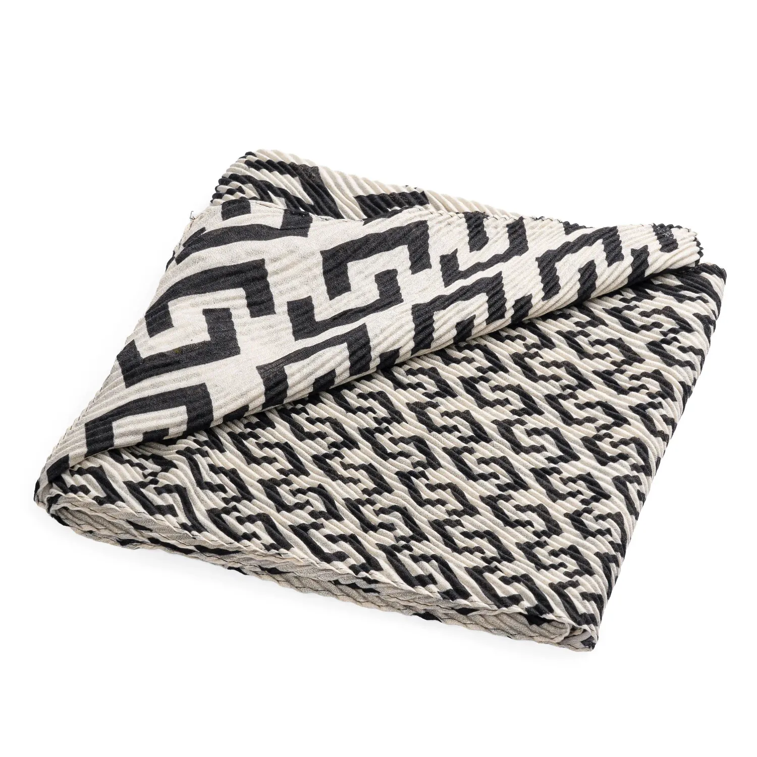 Bufanda Limoni Dama Ebenay color negro / beige | Platanitos