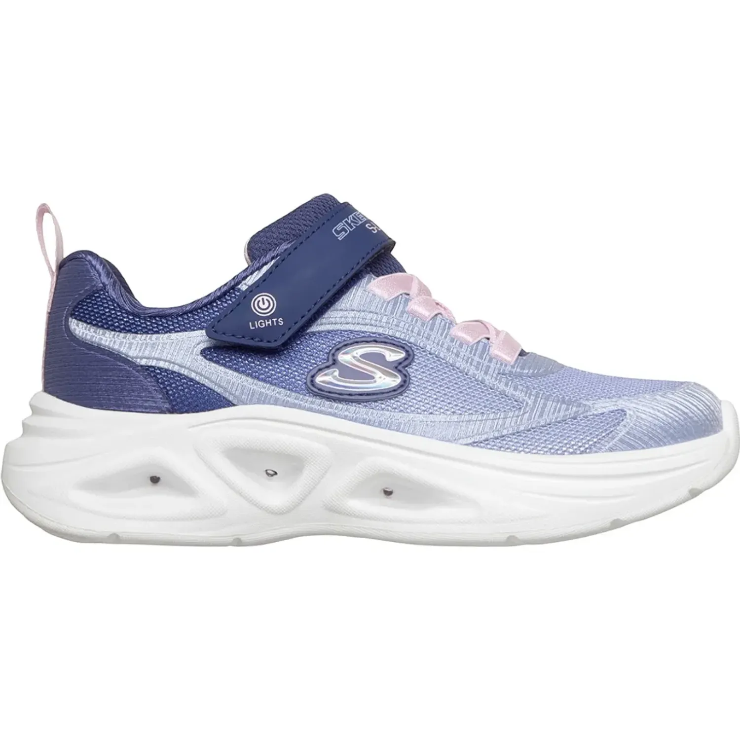 Zapatillas Skechers Urbanas Niños Sola Glow 2.0 color lila | Platanitos