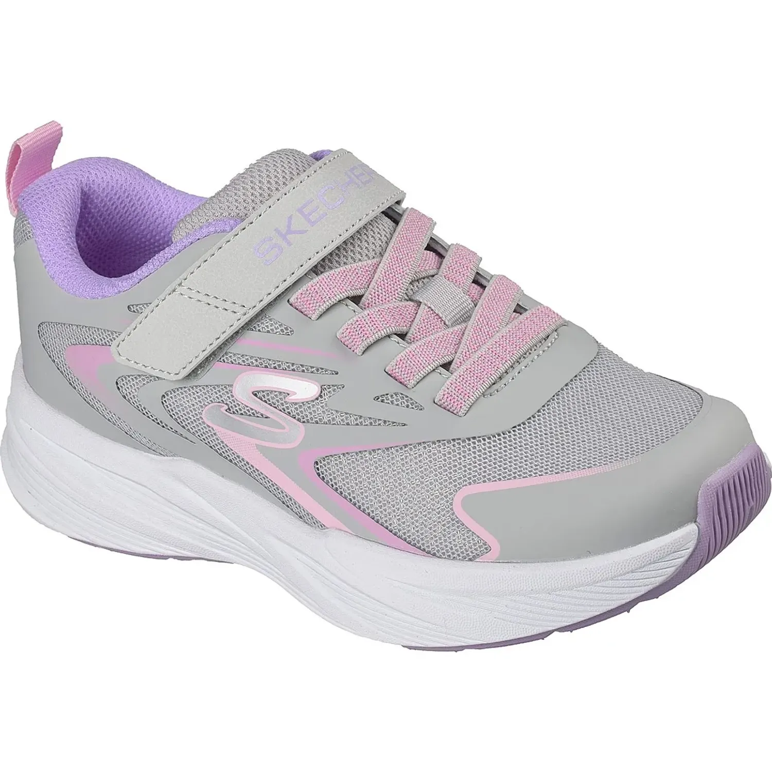 Zapatillas Skechers Urbanas Niños Microspec Tread color gris | Platanitos