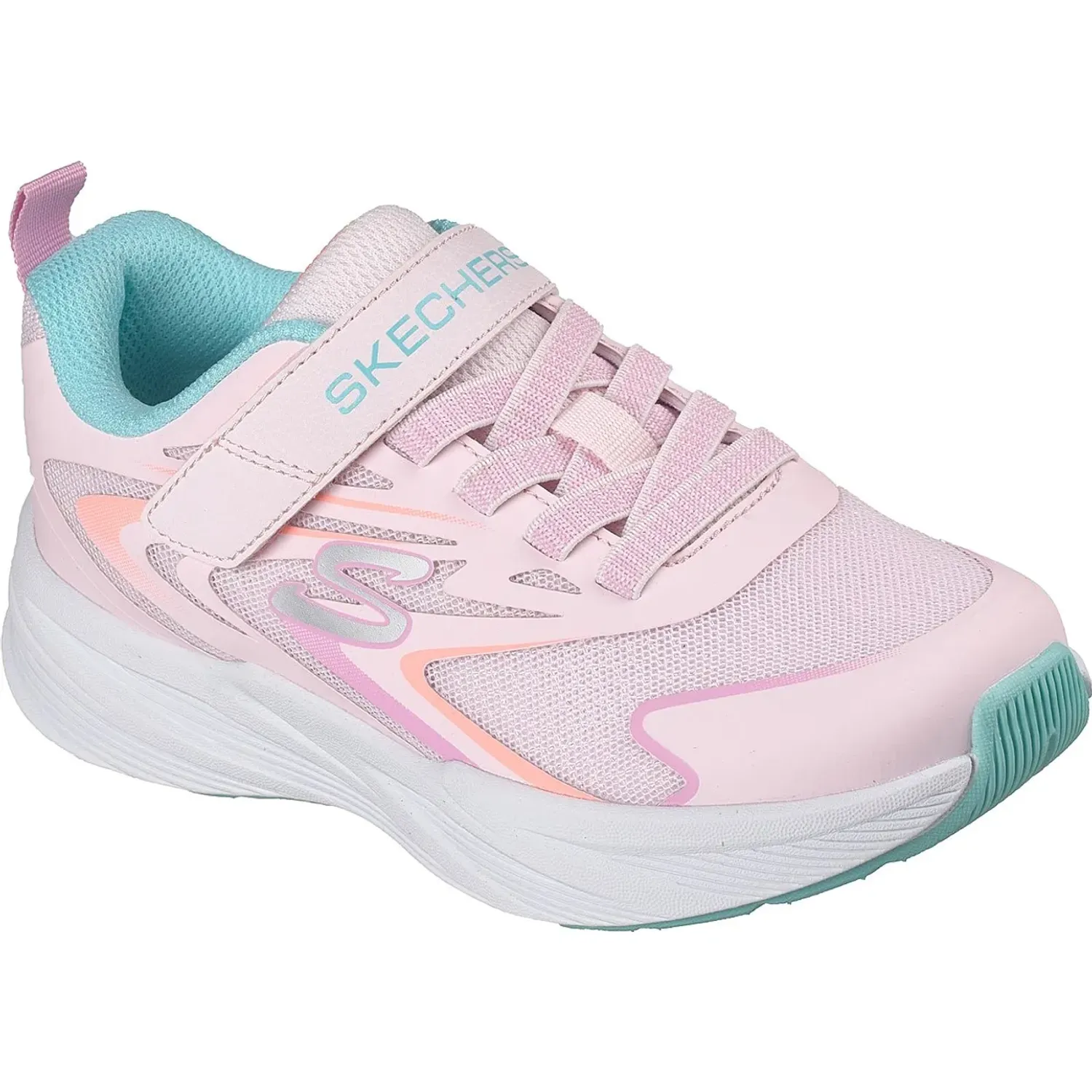Zapatillas Skechers Urbanas Niños Microspec Tread color rosa | Platanitos