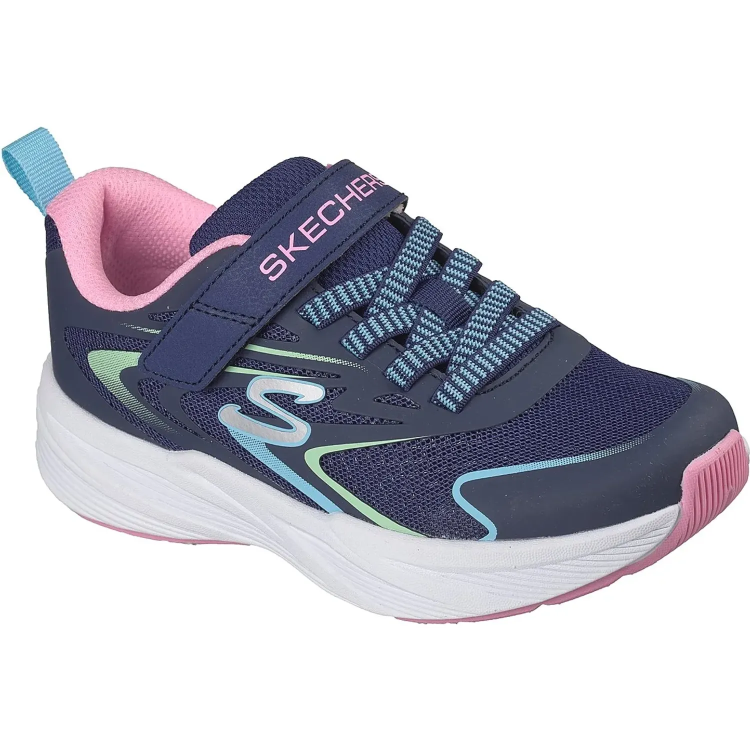 Zapatillas Skechers Urbanas Niños Microspec Tread color azul | Platanitos