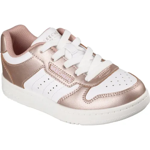 Zapatillas Skechers Urbanas Niños Quick Street color blanco | Platanitos