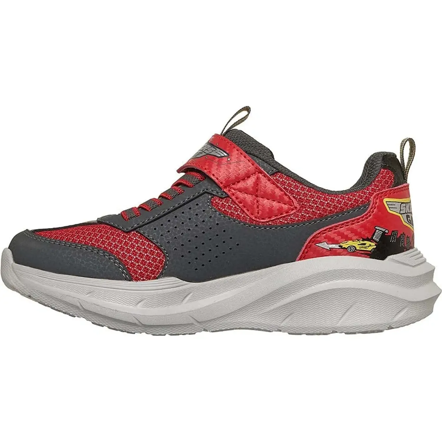 Zapatillas Skechers Urbanas Niños Garage color rojo | Platanitos