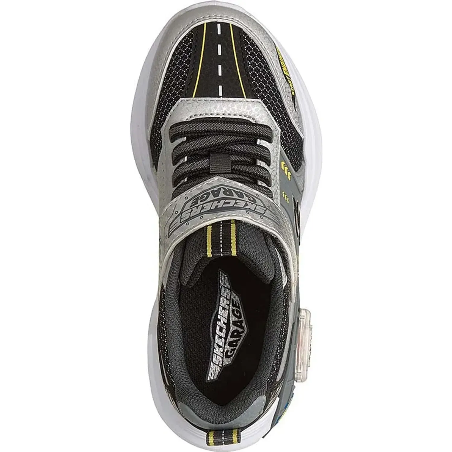 Zapatillas Skechers Urbanas Niños Garage color gris | Platanitos