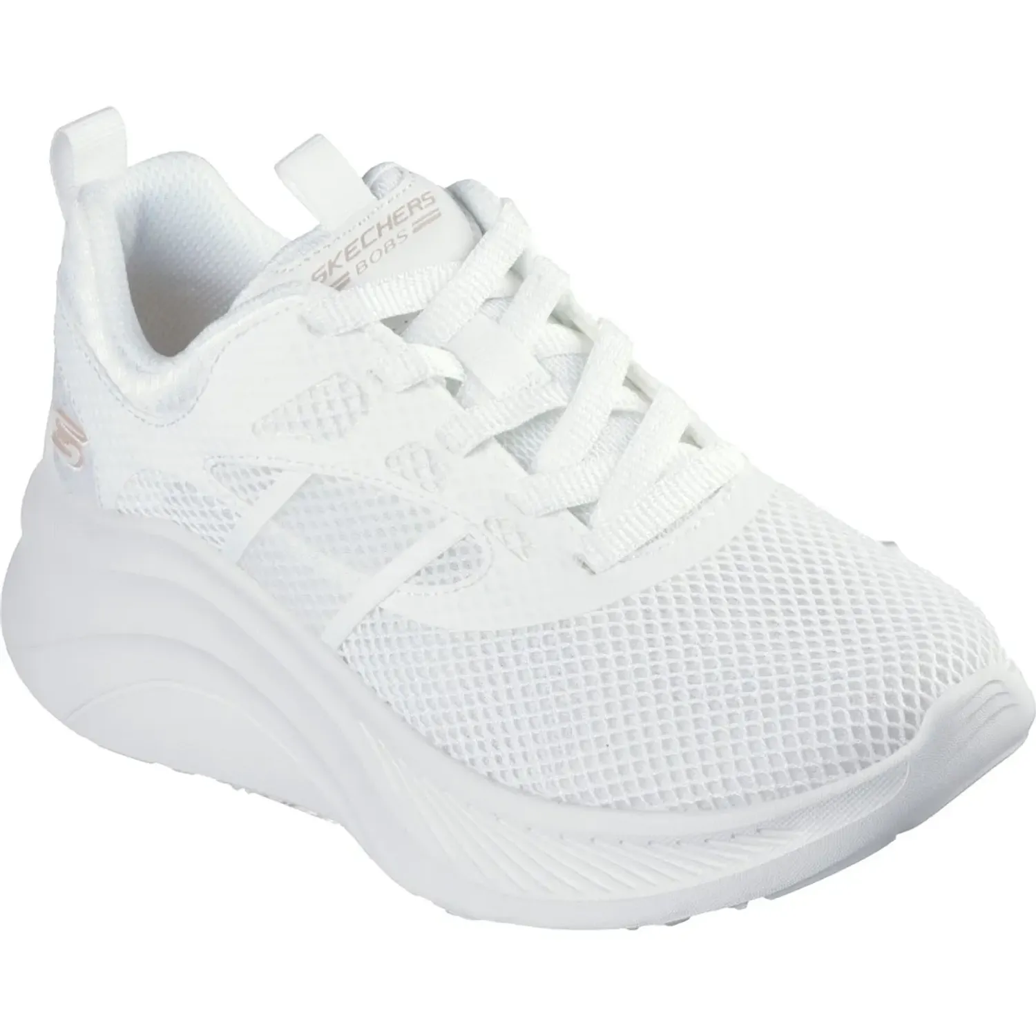 Zapatillas Skechers Urbanas Mujer Bobs Chaos High color blanco | Platanitos