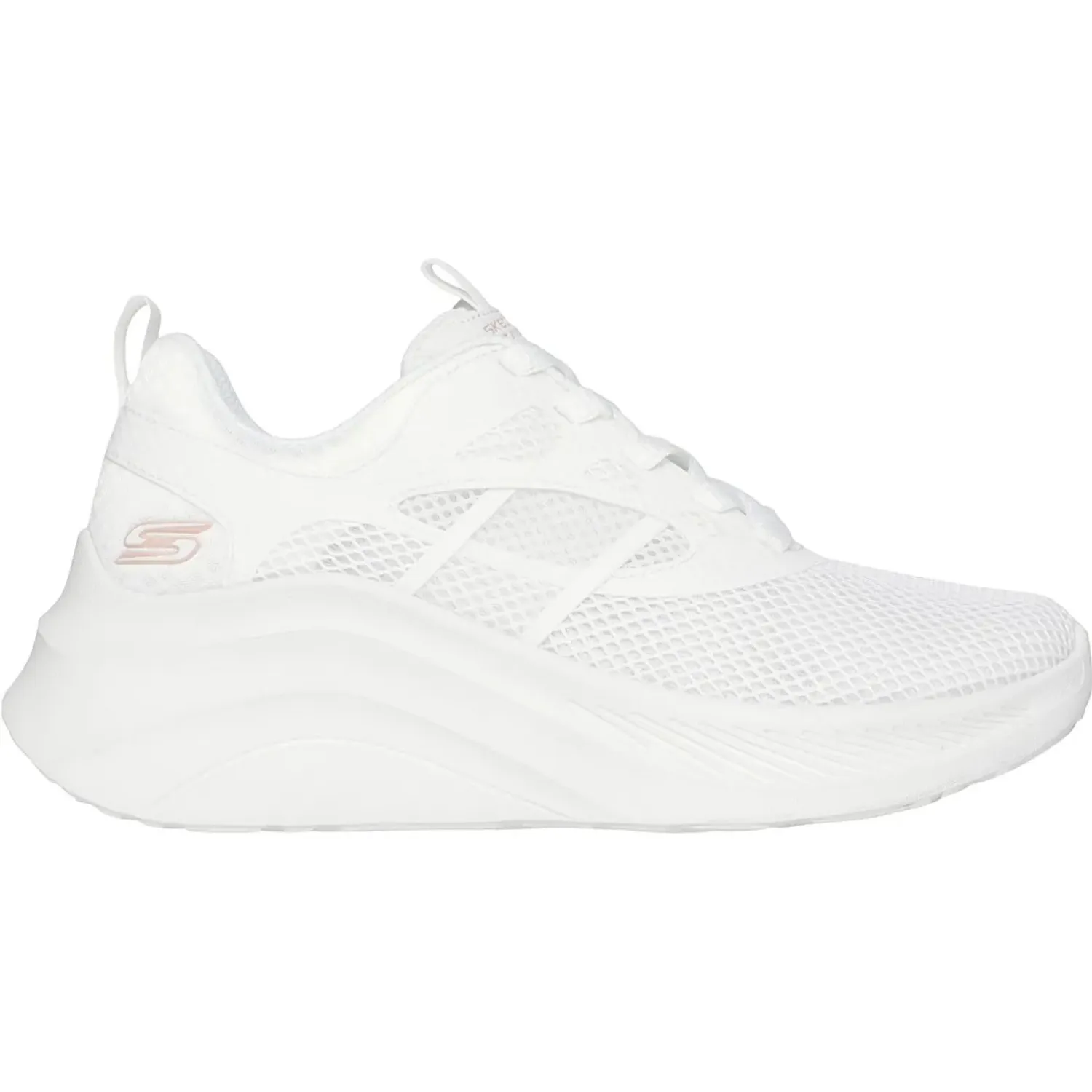 Zapatillas Skechers Urbanas Mujer Bobs Chaos High color blanco | Platanitos