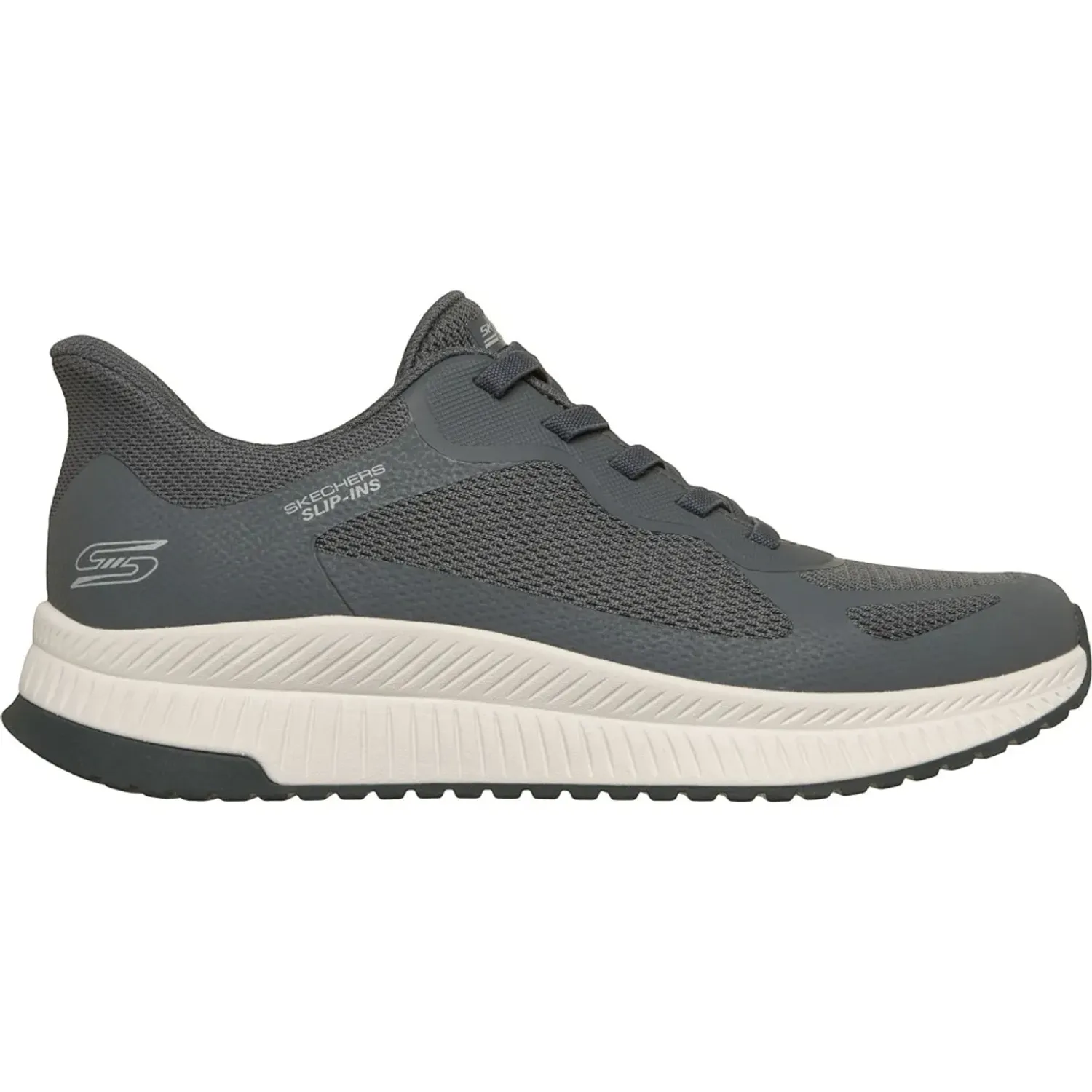 Zapatillas Skechers Urbanas Hombre Slip-Ins Bobs Squad 4 color gris | Platanitos