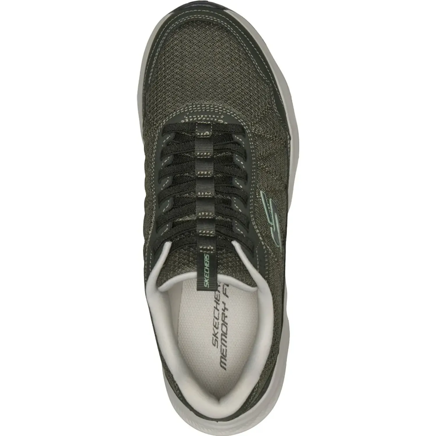 Zapatillas Skechers Urbanas Hombre Ridge Oak color oliva | Platanitos