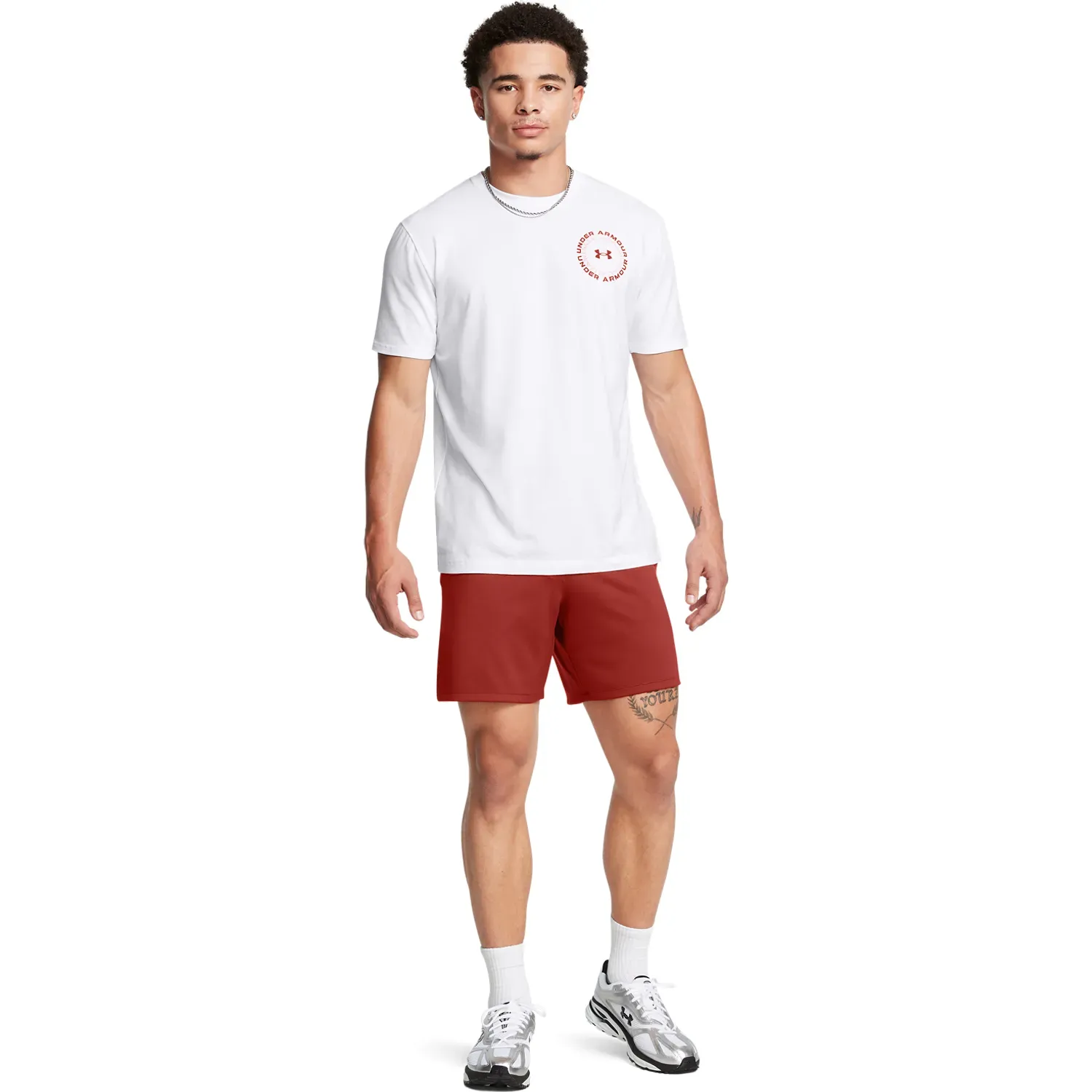 Polo Under Armour Deportivo Hombre Radial Wm 60/40s Ss color blanco | Platanitos