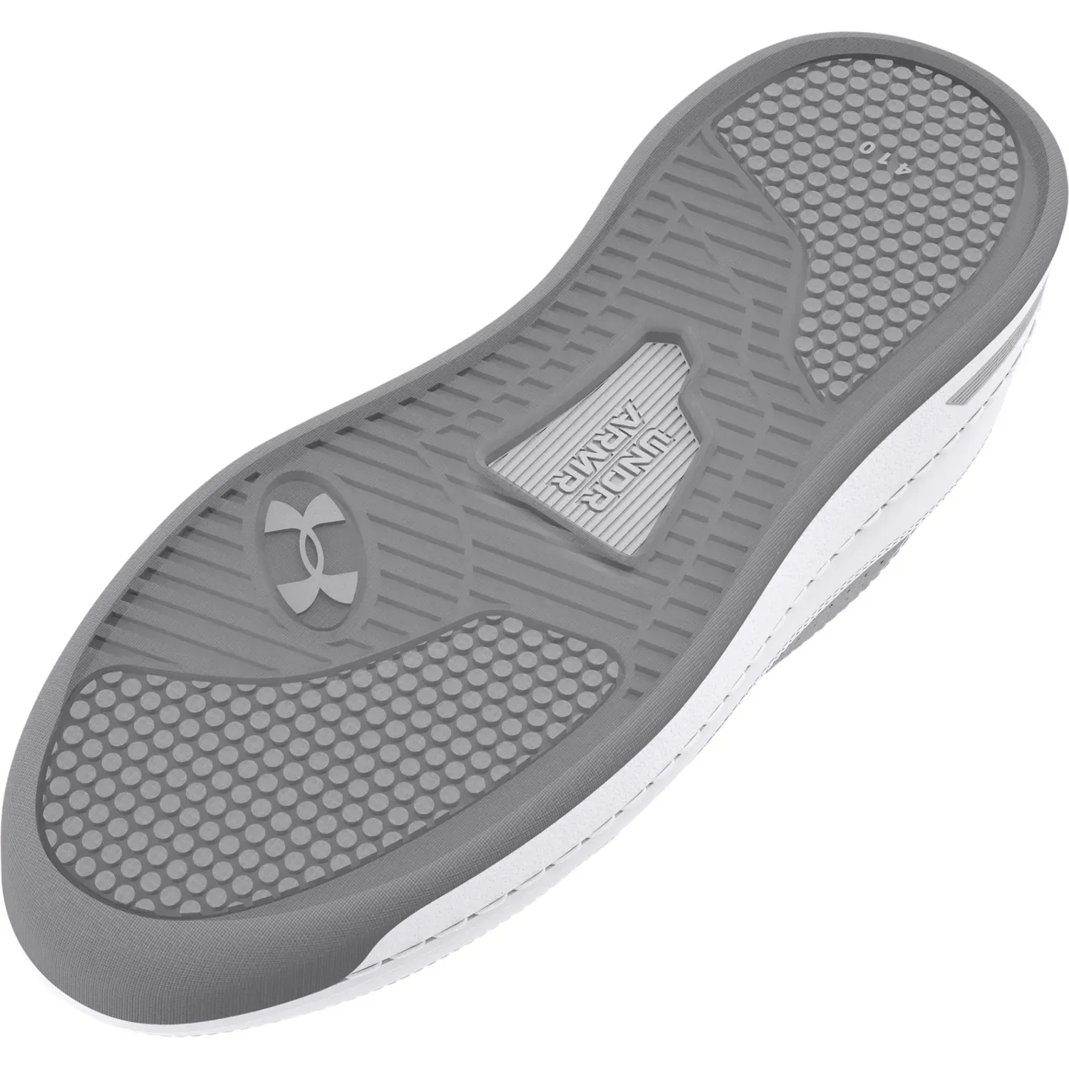 Zapatillas Under Armour Urbanas Hombre Court 96 Suede color blanco / gris | Platanitos