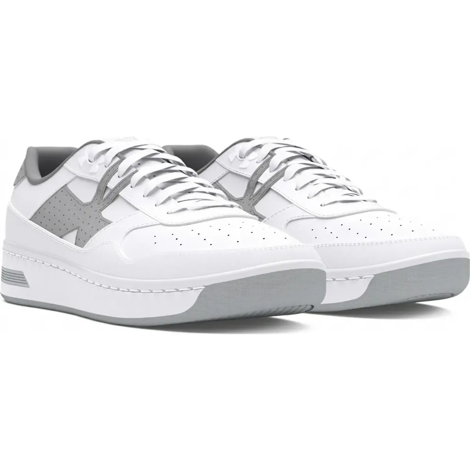 Zapatillas Under Armour Urbanas Hombre Court 96 Suede color blanco / gris | Platanitos