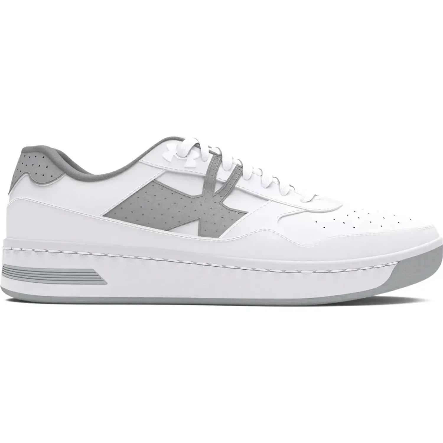Zapatillas Under Armour Urbanas Hombre Court 96 Suede color blanco / gris | Platanitos