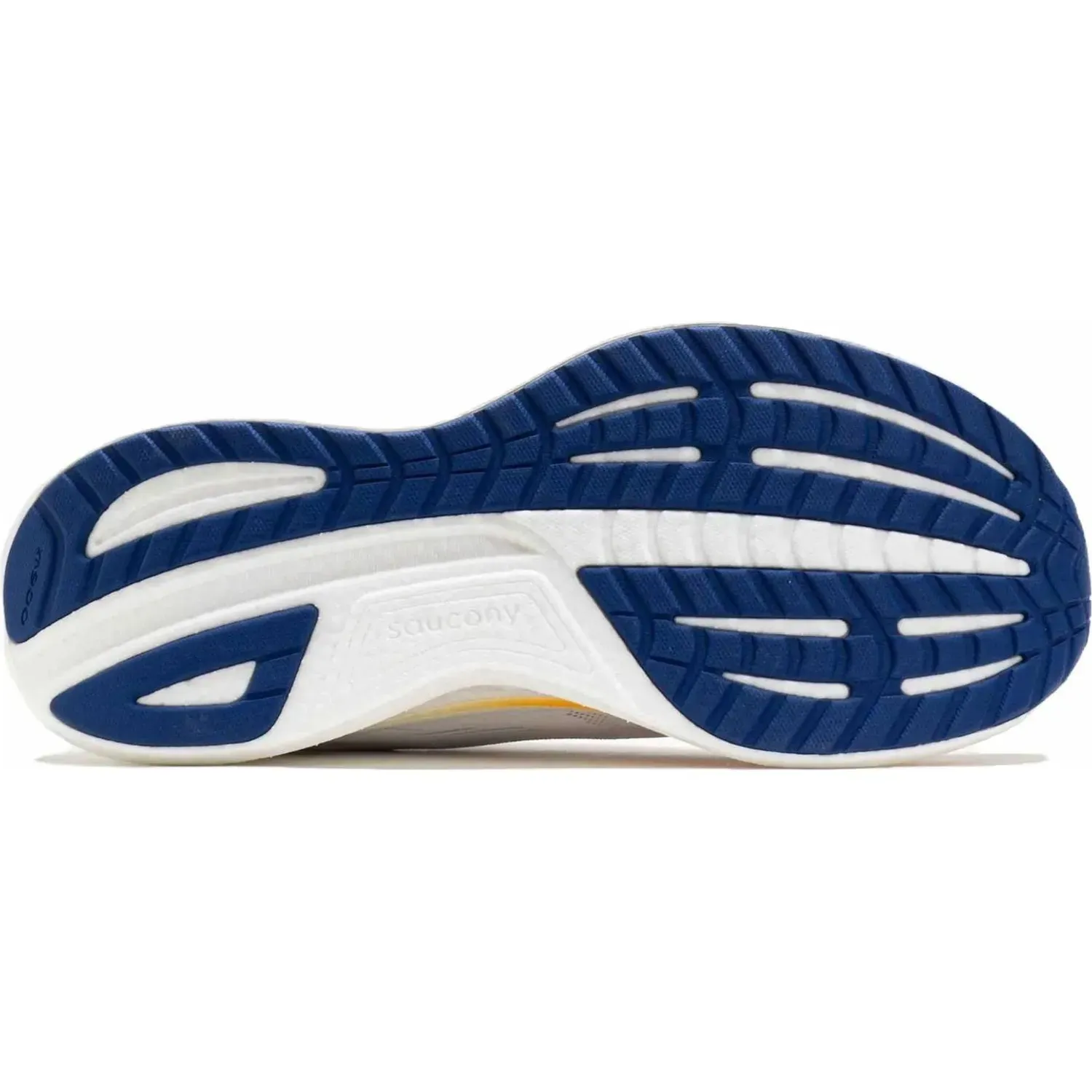 Zapatillas Saucony Running Hombre  Ride 18 color blanco / azul | Platanitos