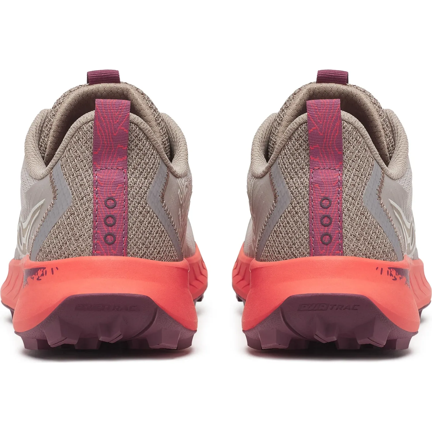 Zapatillas Saucony Running Mujer  Peregrine 15 color blanco / naranja | Platanitos