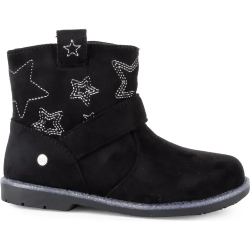 Bota Bubble Gummers  Casual Niña Fiction color negro | Platanitos