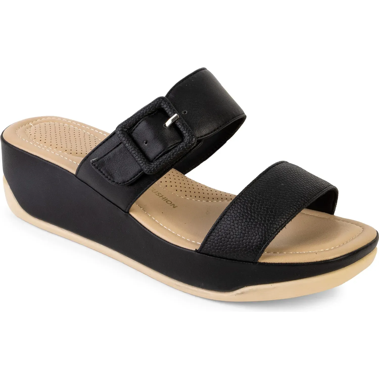 Sandalias Bata Comfit Confort Mujer Confort Carol color negro | Platanitos