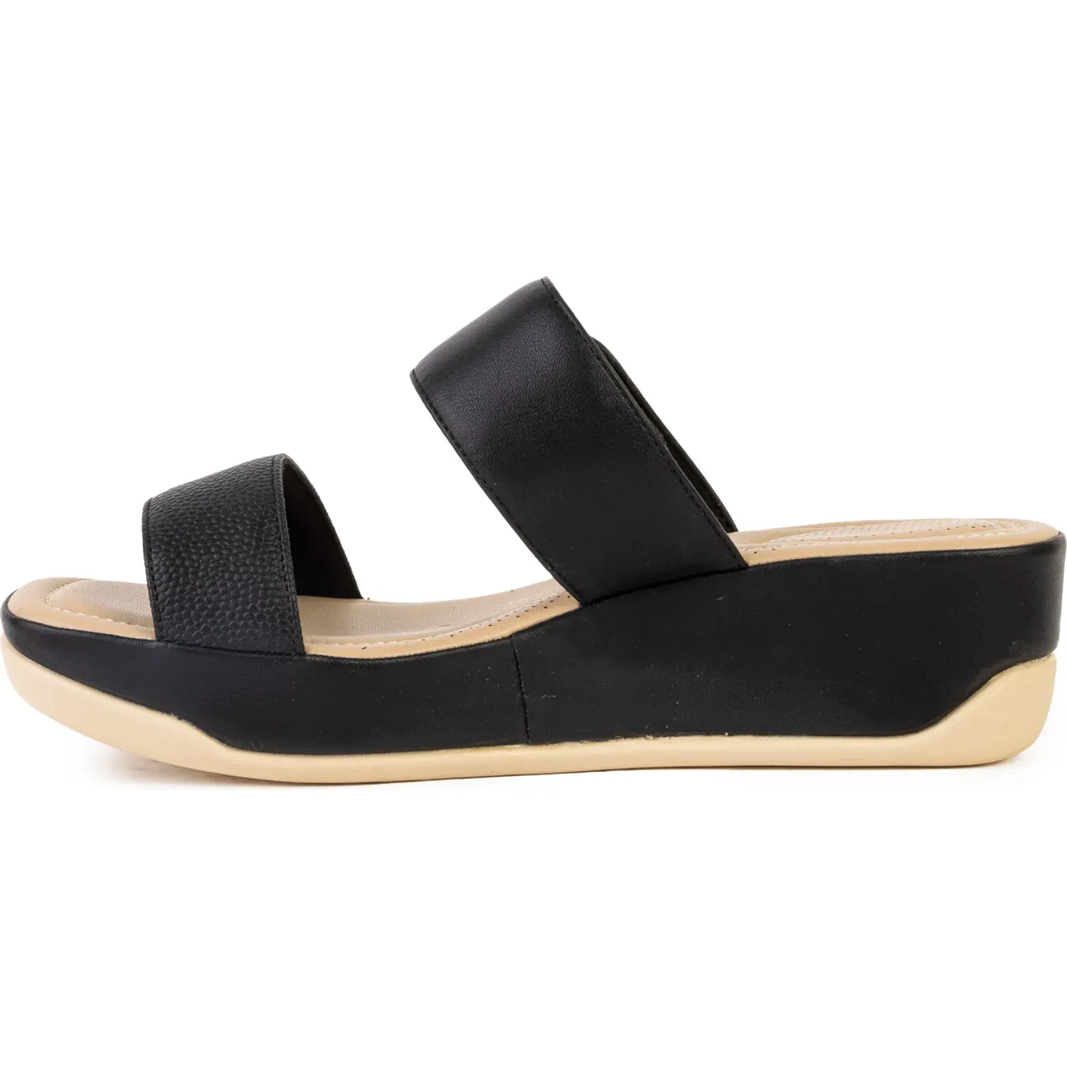 Sandalias Bata Comfit Confort Mujer Confort Carol color negro | Platanitos