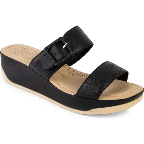 Sandalias Bata Comfit Confort Mujer Confort Carol color negro | Platanitos