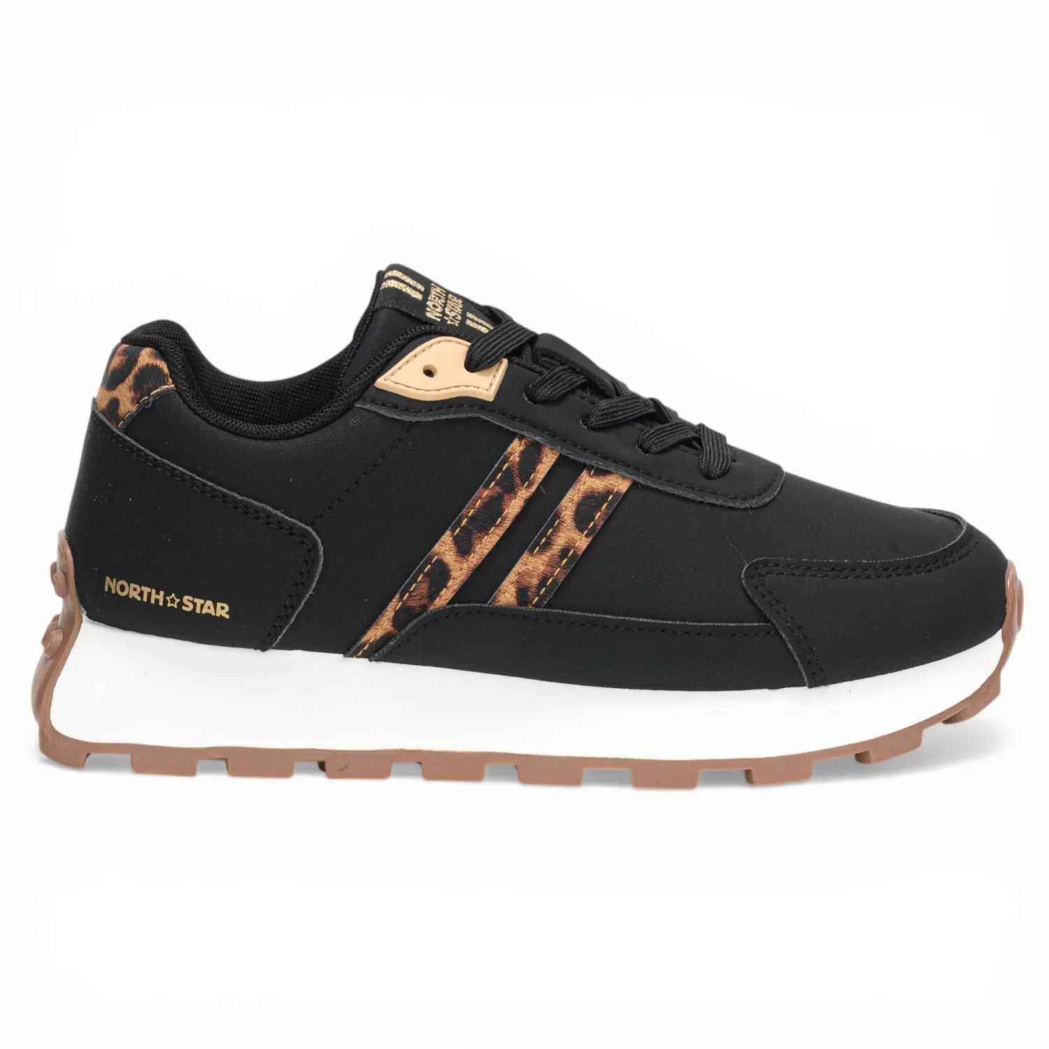 Zapatillas North Star Urbanas Dama Silvana color negro | Platanitos