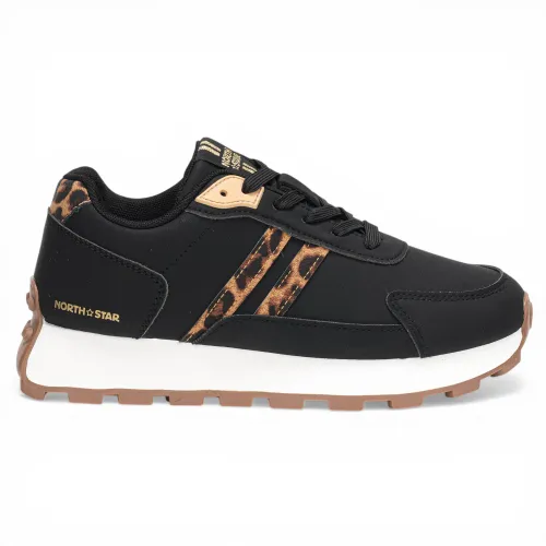 Zapatillas North Star Urbanas Dama Silvana color negro | Platanitos