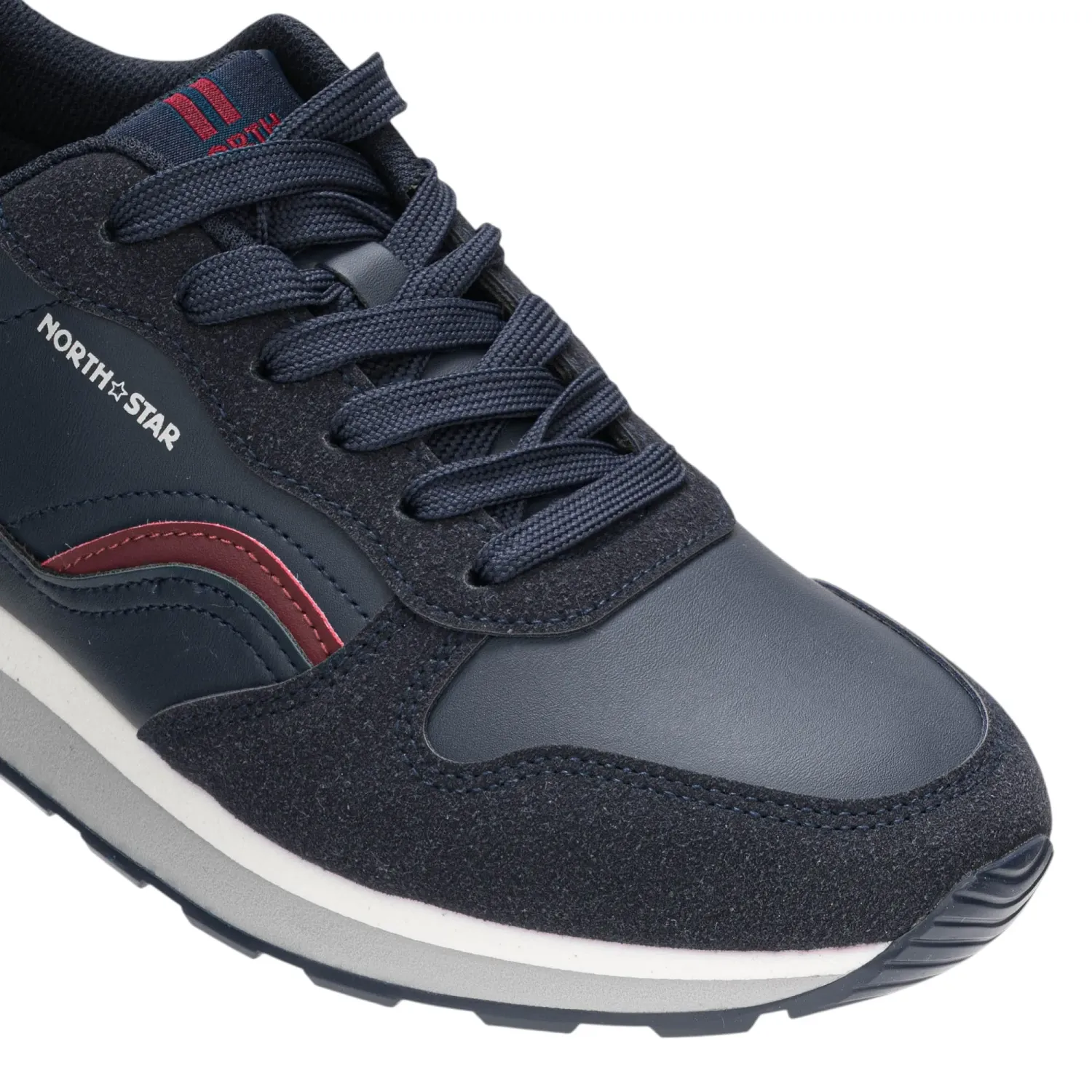 Zapatillas North Star Urbanas Caballero Sirion color navy/burgundy | Platanitos