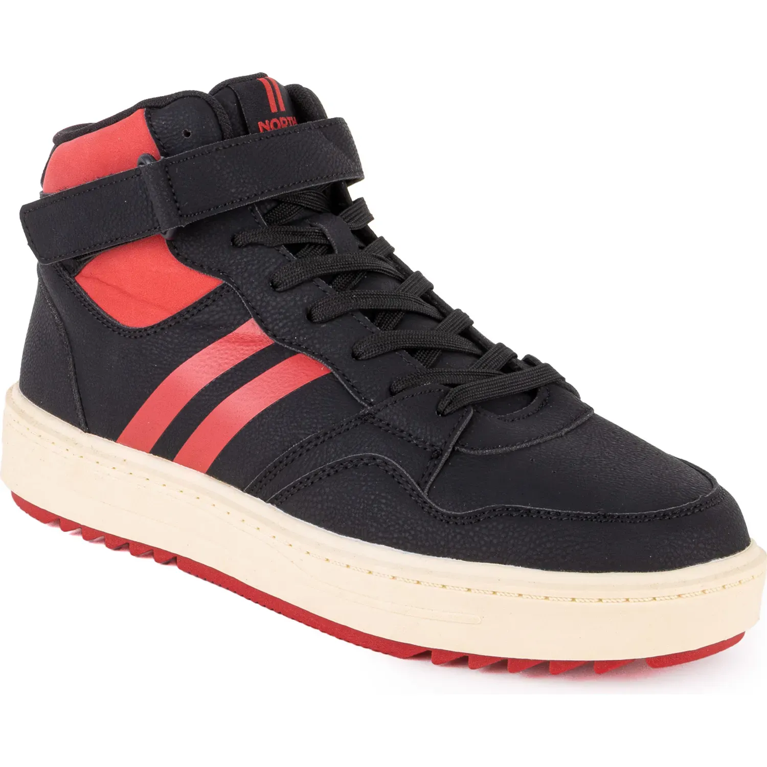 Zapatillas North Star Urbanas Caballero Replay color black/red | Platanitos