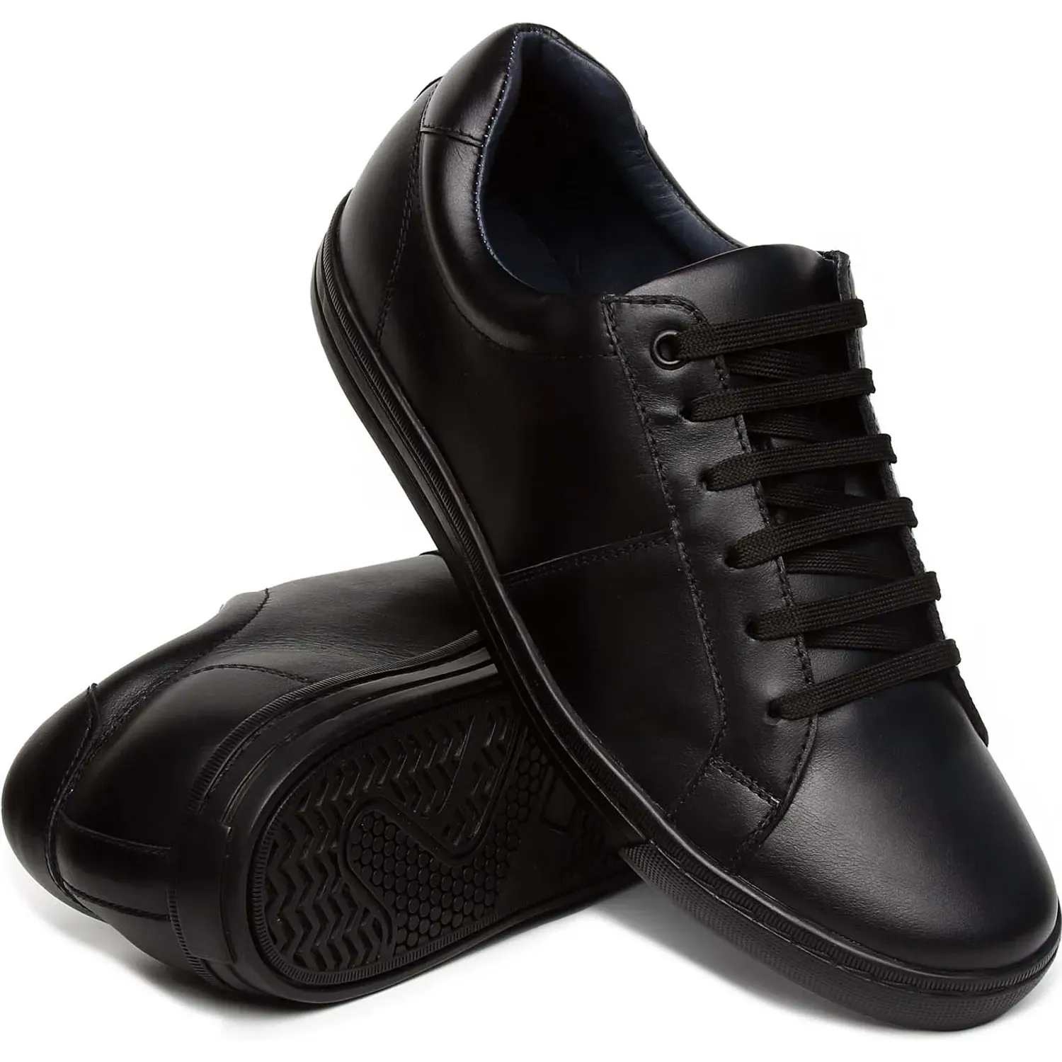 Hanover Zapatilla Hanover Casual Hombre Napa color negro | Platanitos
