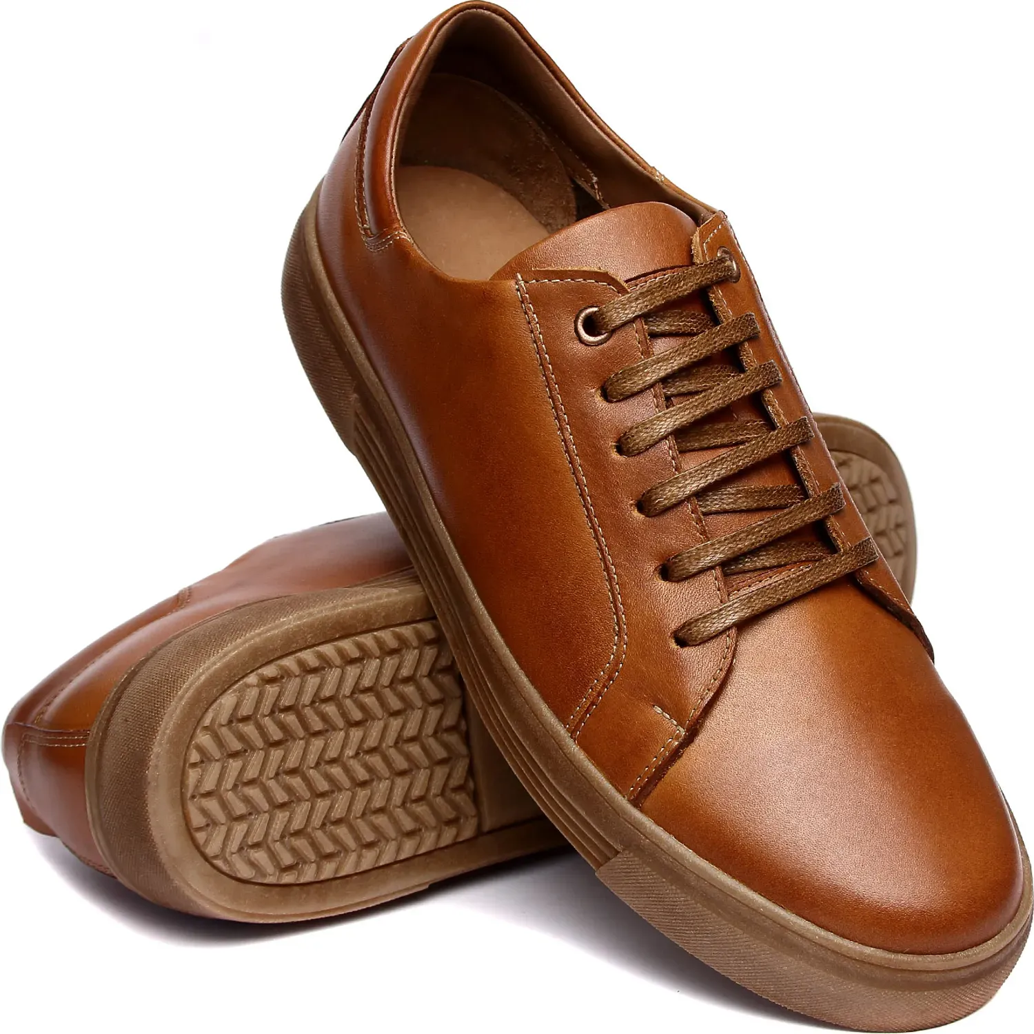 Zapatilla Hanover Casual Hombre Pull Up color tostado | Platanitos